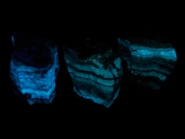 Calcite - Mendips, Somerset, England (phosphorescence)