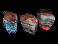 Calcite - Mendips, Somerset, England (shortwave UV)