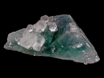 Calcite on fluorite, El Hammam, Morocco