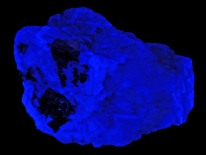 Galena, fluorite, Weardale, England (longwave UV)