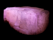 Calcite - Cave Stone Quarry, Bartholomew Co., Indiana (longwave UV)