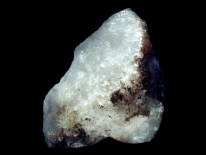 Powellite in quartz - Crown King, Arizona (shortwave UV)