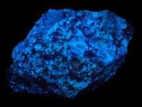 Hydrozincite - Namibia (shortwave UV)