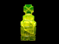 Uranium glass bottle