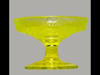 Uranium glass bowl