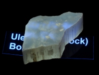 Ulexite (TV Rock) - Boron, California (longwave UV)