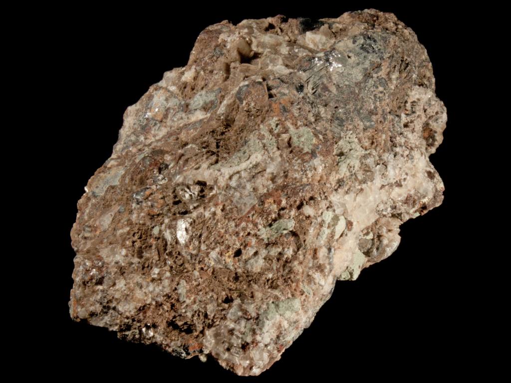 Fluorite, calcite, willemite, galena from Castle Dome Mine, La Paz County, Arizona