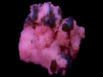 Sulfur, aragonite - Girgenti, Sicily (longwave UV)