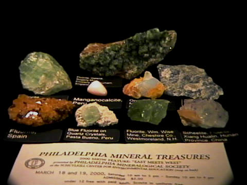 Specimens from the 2000 Philadelphia Mineral Treasures Show