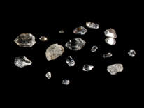 Small Herkimer Diamonds (double-terminated quartz crystals) - Herkimer Diamond Mine, Herkimer, New York