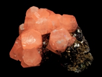 Calcite, Galena - Huanzala Mine, Ancash Department, Peru (longwave UV)