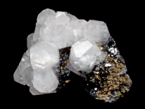 Calcite, Galena - Huanzala Mine, Ancash Department, Peru