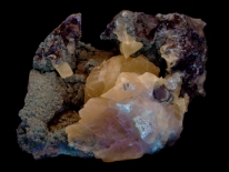 Calcite - H.R. Miller Limestone Quarry, Wabank Road, Millersville, Lancaster County, Pennsylvania (longwave UV)
