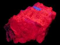 Rose calcite, acid polished - Bear Lake, Ontario, Canada (midrange UV)