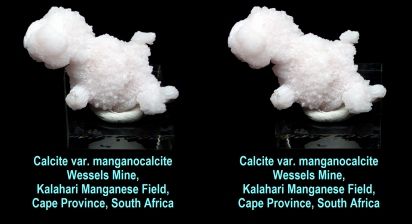 Calcite var. manganocalcite, Wessels Mine, Kalahari Manganese Field, Cape Prov., South Africa