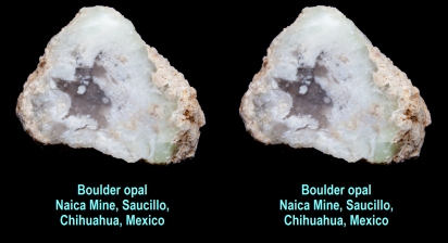 Boulder opal - Naica Mine, Saucillo, Chihuahua, Mexico