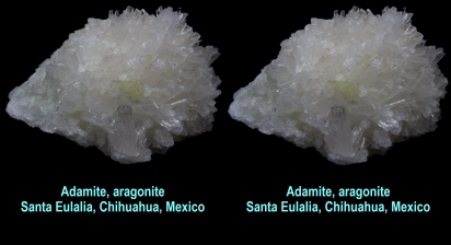 Adamite, aragonite - Santa Eulalia, Chihuahua, Mexico