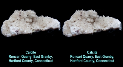 Calcite, Roncari Quarry, East Granby, Hartford County, Connecticut