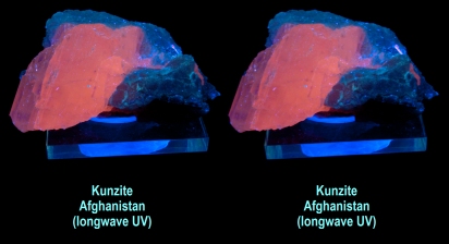 Kunzite - Afghanistan (longwave UV)