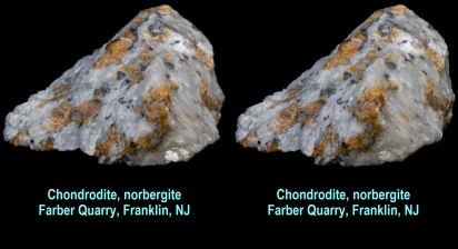 Chondrodite, norbergite - Farber Quarry, Franklin, NJ