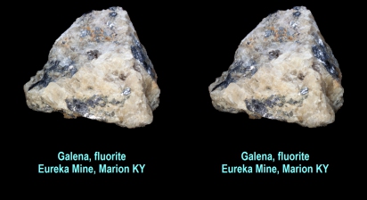Galena, fluorite - Eureka Mine, Marion KY