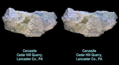 Cerussite - Cedar Hill Quarry, Lancaster Co., PA