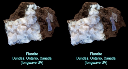 Fluorite - Dundas, Ontario, Canada (longwave UV)