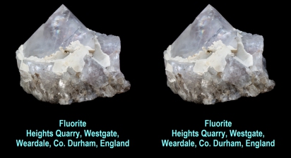 Fluorite - Heights Quarry, Westgate, Weardale, County Durham, England