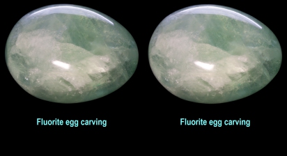 Fluorite egg carving