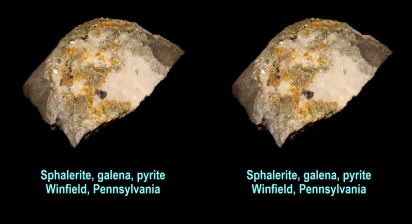 Sphalerite, galena, pyrite - Winfield,PA