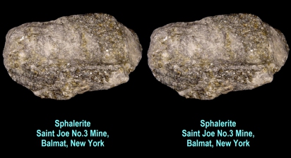 Triboluminescent sphalerite - St.Joe No.3 Mine, Balmat, NY