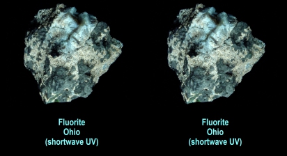 Fluorite, Ohio (shortwave UV)