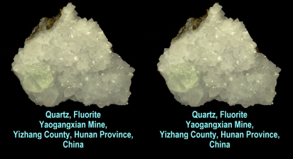 Quartz, fluorite - Yaogangxian Mine, Yizhang Co., Hunan Prov., China