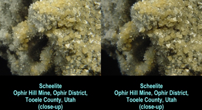 Scheelite, Ophir Hill Mine, Ophir District, Tooele County, Utah