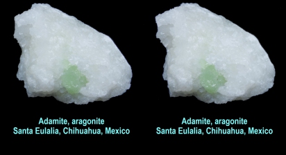 Adamite, aragonite, Santa Eulalia, Chihuahua, Mexico