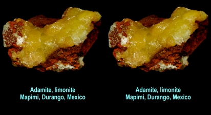 Adamite, limonite, Mapimi, Durango, Mexico - Plugin
