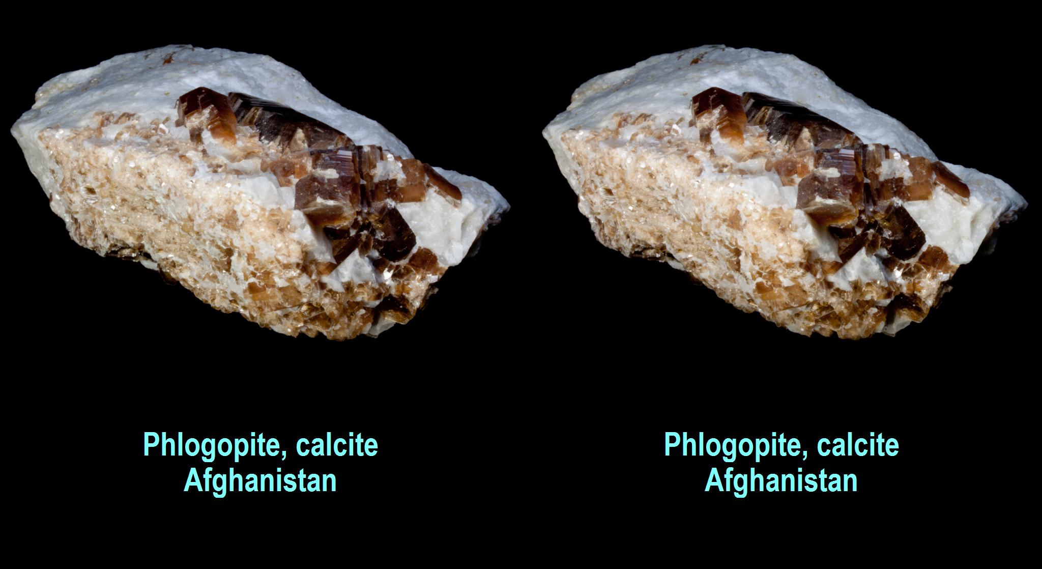 Phlogopite, calcite - Afghanistan
